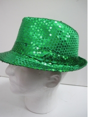 Trilby Sequin Green - Hat