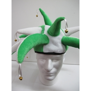 Jester Hat Green/White