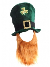 Jumbo Leprechaun Hat with Beards