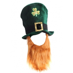 Jumbo Leprechaun Hat with Beards