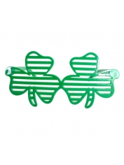 Green Shamrock Novelty Glasses