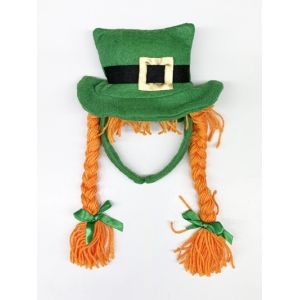 St. Patrick's Day Hat on Headband with Hair