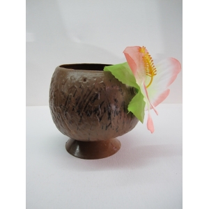 Coconut Cup With Flower - Party Accessories