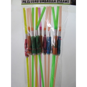 Luau Umbrella Straws - Hawaiian Party Accessories