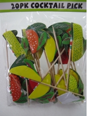 20 pk Cocktail Pick - Hawaiian Party Accessories