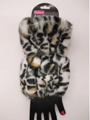 Animal Printed Arm Warmers White - Animal Costume Accessories 