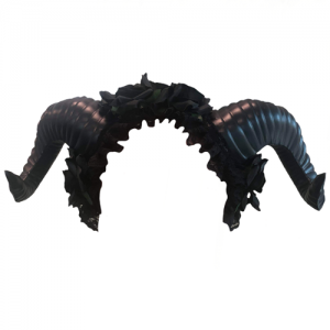 Devil Costume Large Black Devil Horns - Halloween Costumes Horns