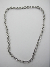 Long Silver Bling Necklace 