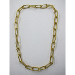 Long Gold Bling Necklace 3