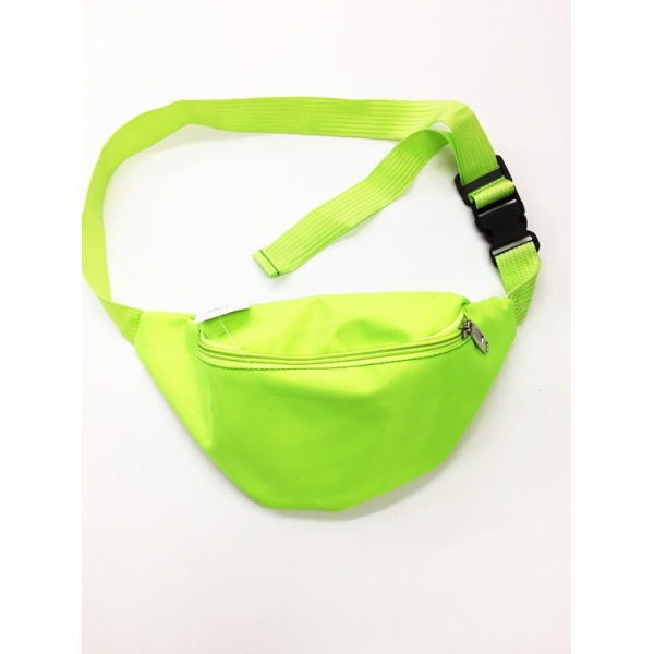 Neon Green Bum Bag - 80's Costumes