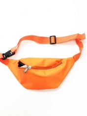 Neon Orange Bum Bag - 80's Costumes