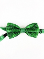 Green Sequin Bow Ties - St Patricks Day Costumes