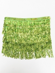 Sequin Fringe Skirt Green - St Patricks Day Costumes