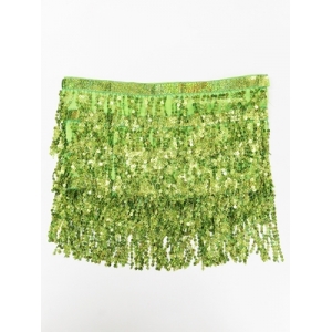 Sequin Fringe Skirt Green - St Patricks Day Costumes