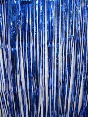 Blue Metallic Door Curtain - Party Decorations