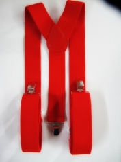 Red Suspenders - Costume Accessories