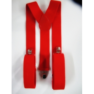 Red Suspenders - Costume Accessories