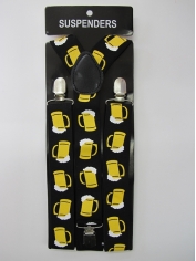Suspenders with Beer Mugs - Costume- Accessories