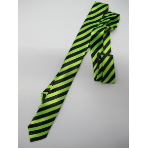 Green Stripe Tie - Costume Accessories