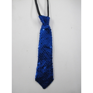Blue Sequin Tie
