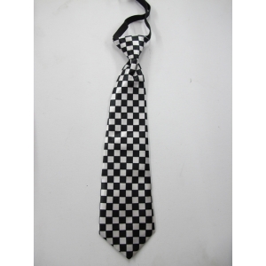 Black and White Checkered Tie