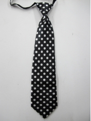 Black Tie With White Dots