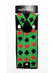 Green Cards Suspenders - St Patricks Day Costumes