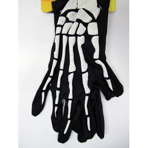 White Skeleton Wrist Bone Gloves