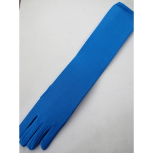 Long Blue Gloves
