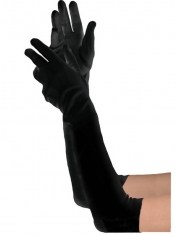 Deluxe Long Black Gloves