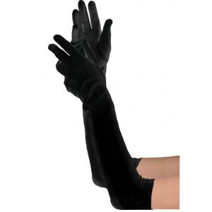 Deluxe Long Black Gloves