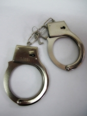 Fake Handcuff Silver - Plastic Toy