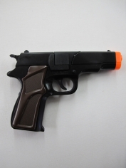 Brown Plastic Police Gun Cap Gun - Plastic Toy Gun