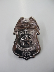 Silver Police Badge - Plastic Toys