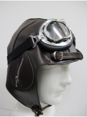 Deluxe Aviator Helmet Pilot Helmet - Aviator Costume Glasses