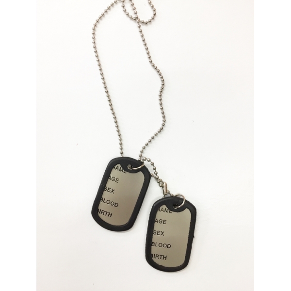 Military Army Dog Tag - Costume Accessories