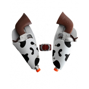 Cowboy Gun Holster Double Holster with Guns - Cowboy Costume Holsters
