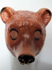 Bear Mask - Plastic Animal Mask