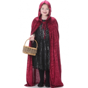 Red Hooded Cape Red Cape - Children Little Red Riding Hood Costumes