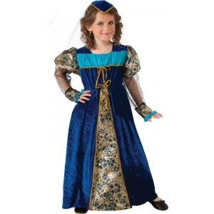 Children Blue Camelot Princess Costume - Kids Book Week Costumes