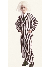 Children Black and White Striped Suit - Kids Halloween Costumes