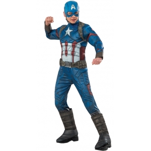 Children Marvel Captain America Costume - Kids Superhero Costumes