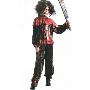 Children Creepy Killer Clown Costume - Kids Halloween Costumes
