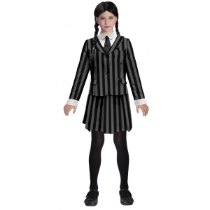 Gothic School Girl Uniform Wednesday Costume - Kids Halloween Addams Costumes