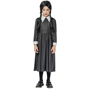 Girl Gothic Costume Wednesday Costume - Kids Halloween Addams Costumes