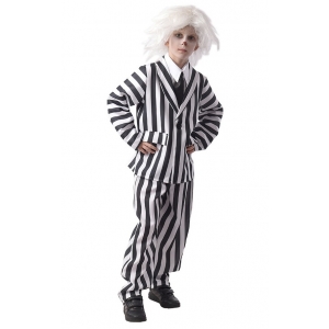 Children Black and White Striped Suit - Kids Halloween Costumes