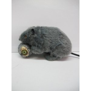 Grey Furry Rat - Halloween Decorations