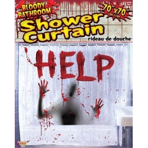 Bloody Shower Curtain - Halloween Decorations