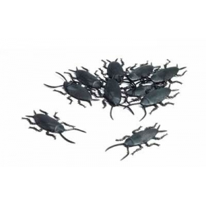 Small Plastic Cockroaches - Halloween Decorations