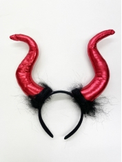 Devil Costume Large Red Devil Horn Headband - Halloween Costume Horns